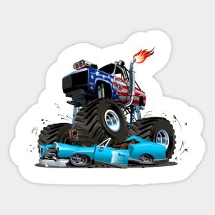 Cartoon monster truck Sticker